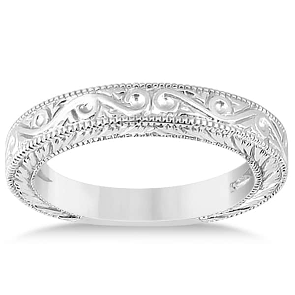 Classic Filigree Designed Solitaire Bridal Set K White Gold U