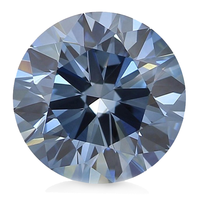 Round Fancy Vivid Blue-VS1 Fancy Colored Diamond 0.45 CT | Allurez