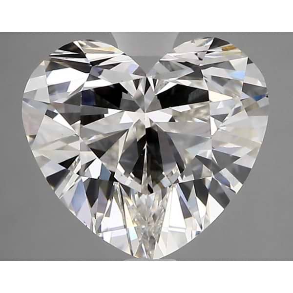 Lab Created Diamond Heart Pendant Yellow Gold / 3.00 - 3.05