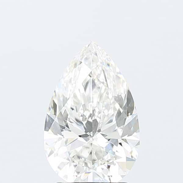 2.71 Carats Pear Shape with Pear Shape Side Stones Diamond