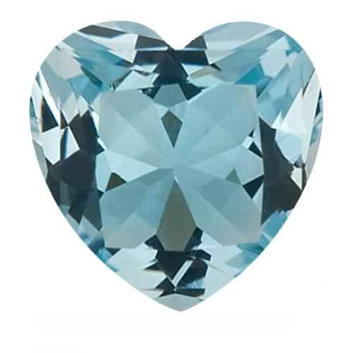 Heart Aquamarine Gemstone 10mm 4.30ct