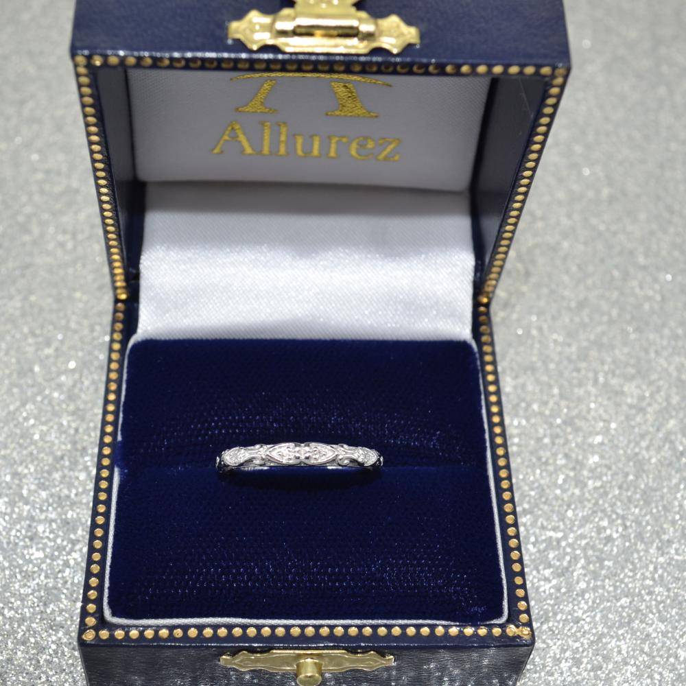 Diamond Antique Style Bridal Set 14k Rose Gold (0.07ct)