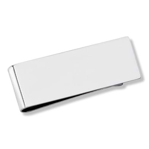 Classic Mens Wide Money Clip Sterling Silver