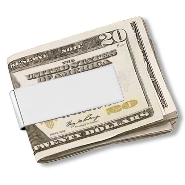 Classic Mens Wide Money Clip Sterling Silver
