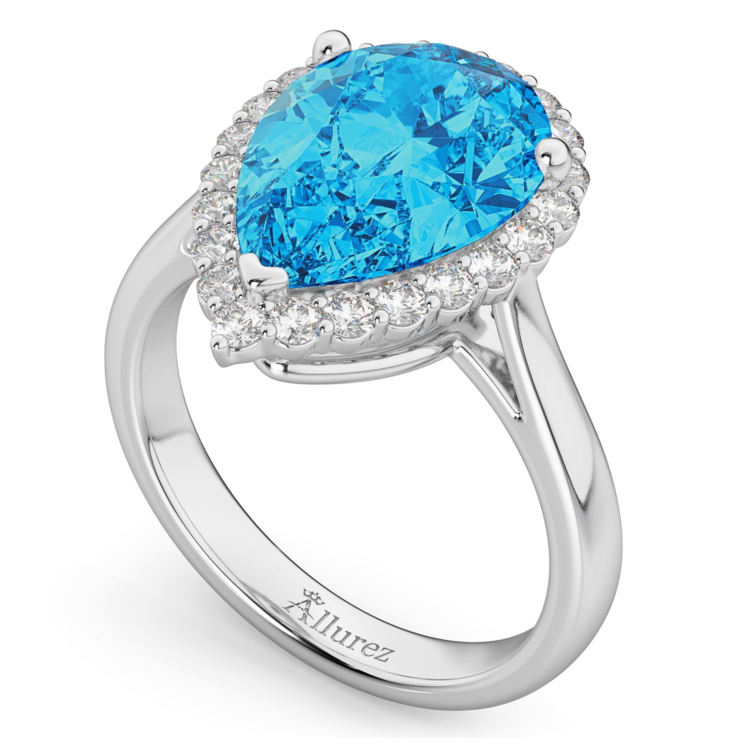 London Blue Topaz .83 carat 5mm Princess Square Cut Ring - Made to Ord –  Midwinter Co. Alternative Bridal Rings and Modern Fine Jewelry