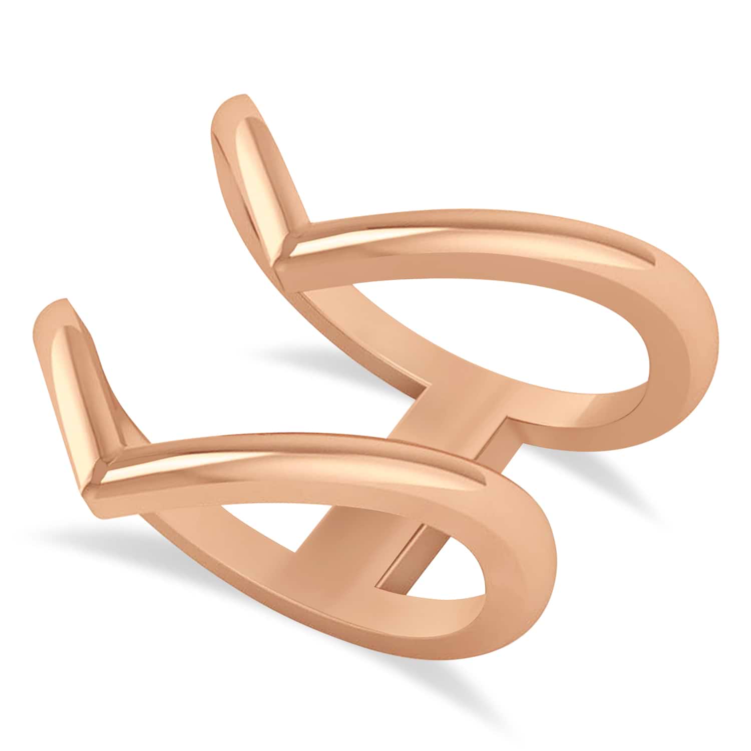 Double V Chevron Fashion Ring 14K Rose Gold