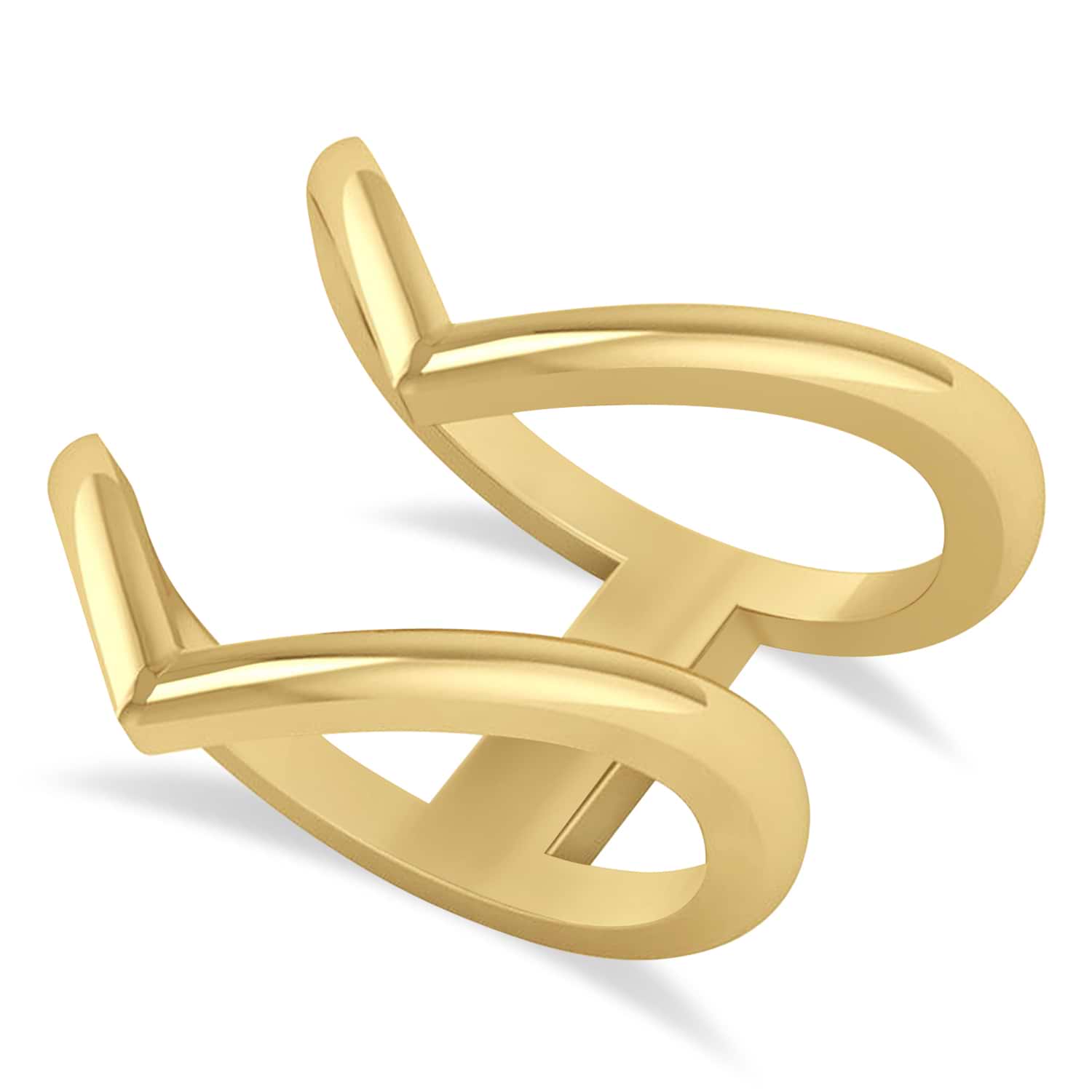 Double V Chevron Fashion Ring 14K Yellow Gold