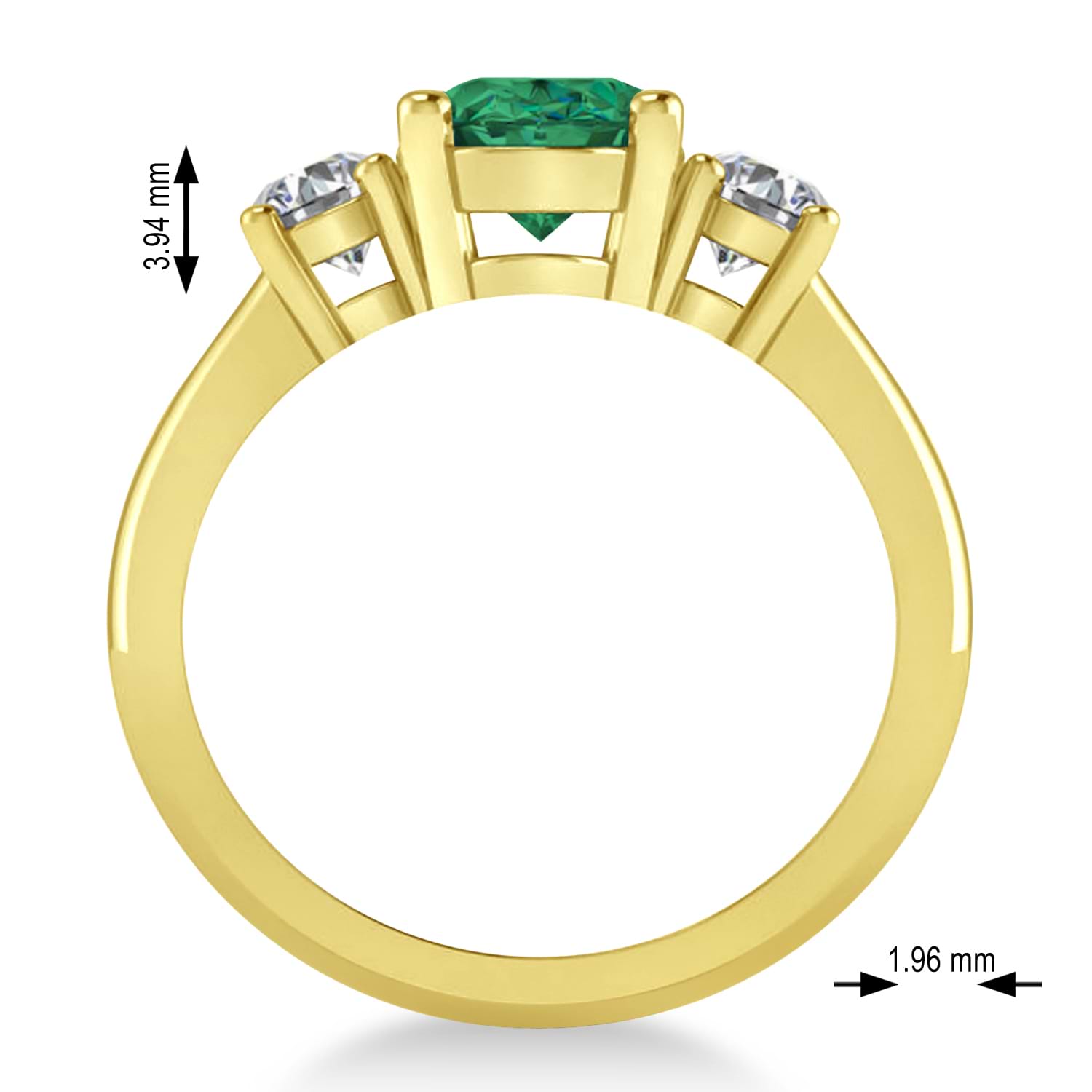 Aquamarine Ring Emerald Cut Wedding Ring | LUO