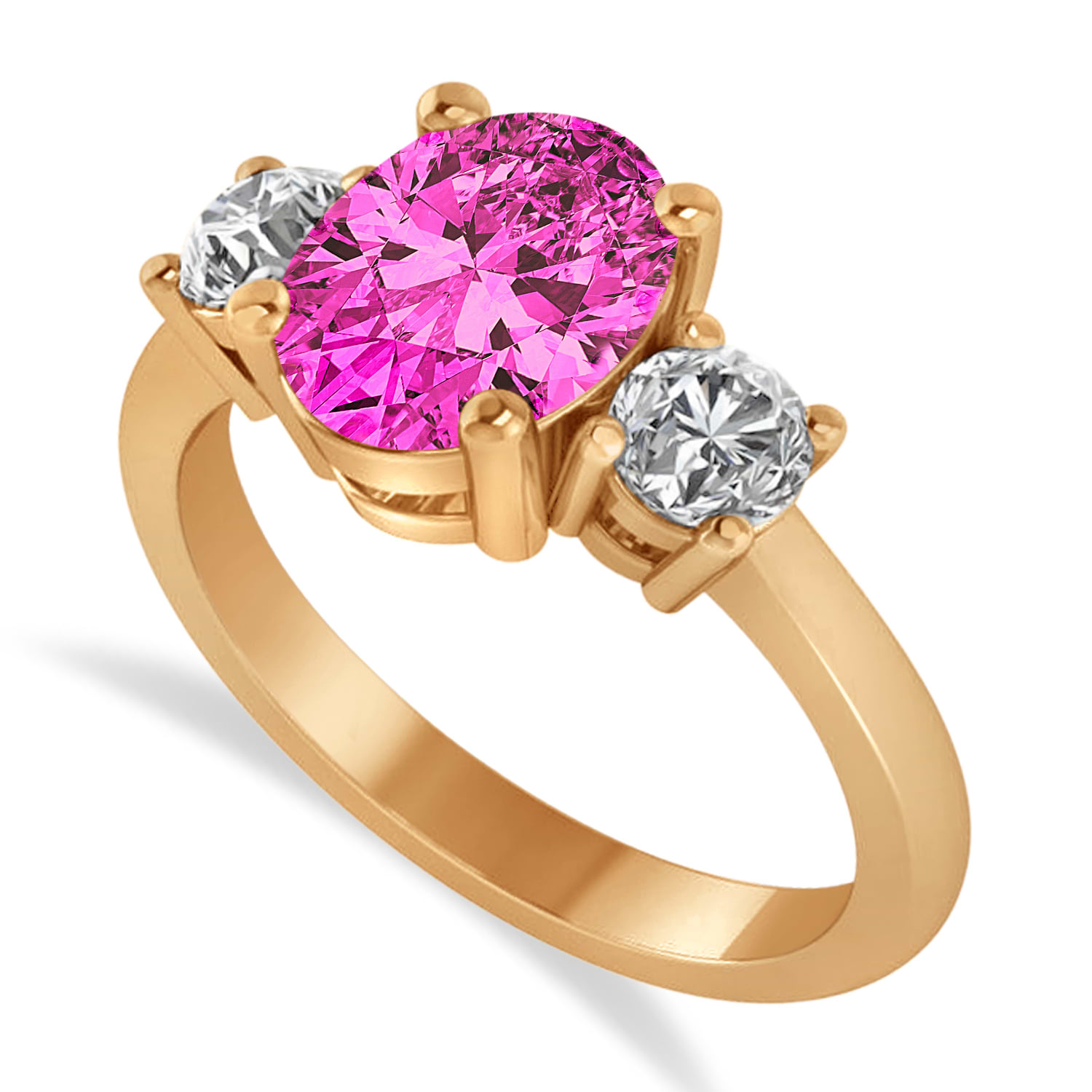 Buy Pink Topaz and Diamond Ring-pink Topaz Ring-gold Ring With a Pink Topaz  and Diamonds Online in India - Etsy