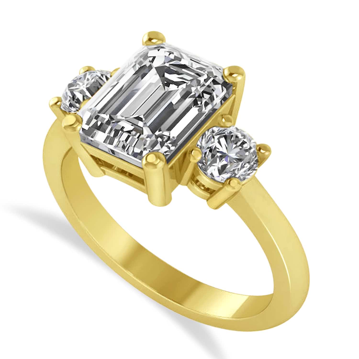 85ctw 3-Stone Diamond 18K Yellow Gold Ring – Upscale Consignment