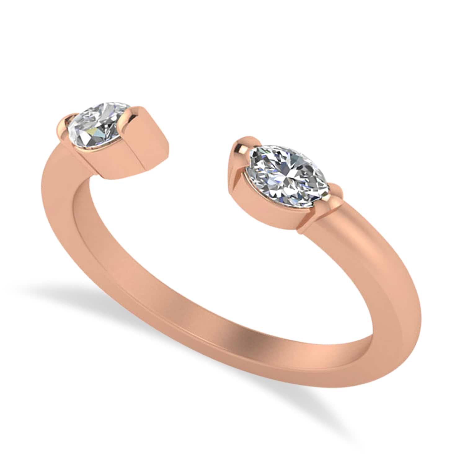 Diamond Open Concept Ring/Band 14k Rose Gold (0.40ct)