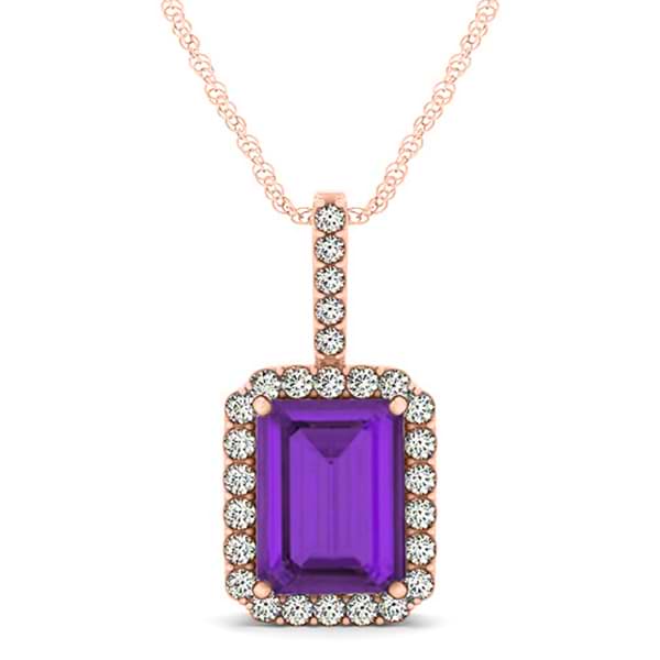 Shop Natural Amethyst Dainty Pendant in 14K Solid Gold Online