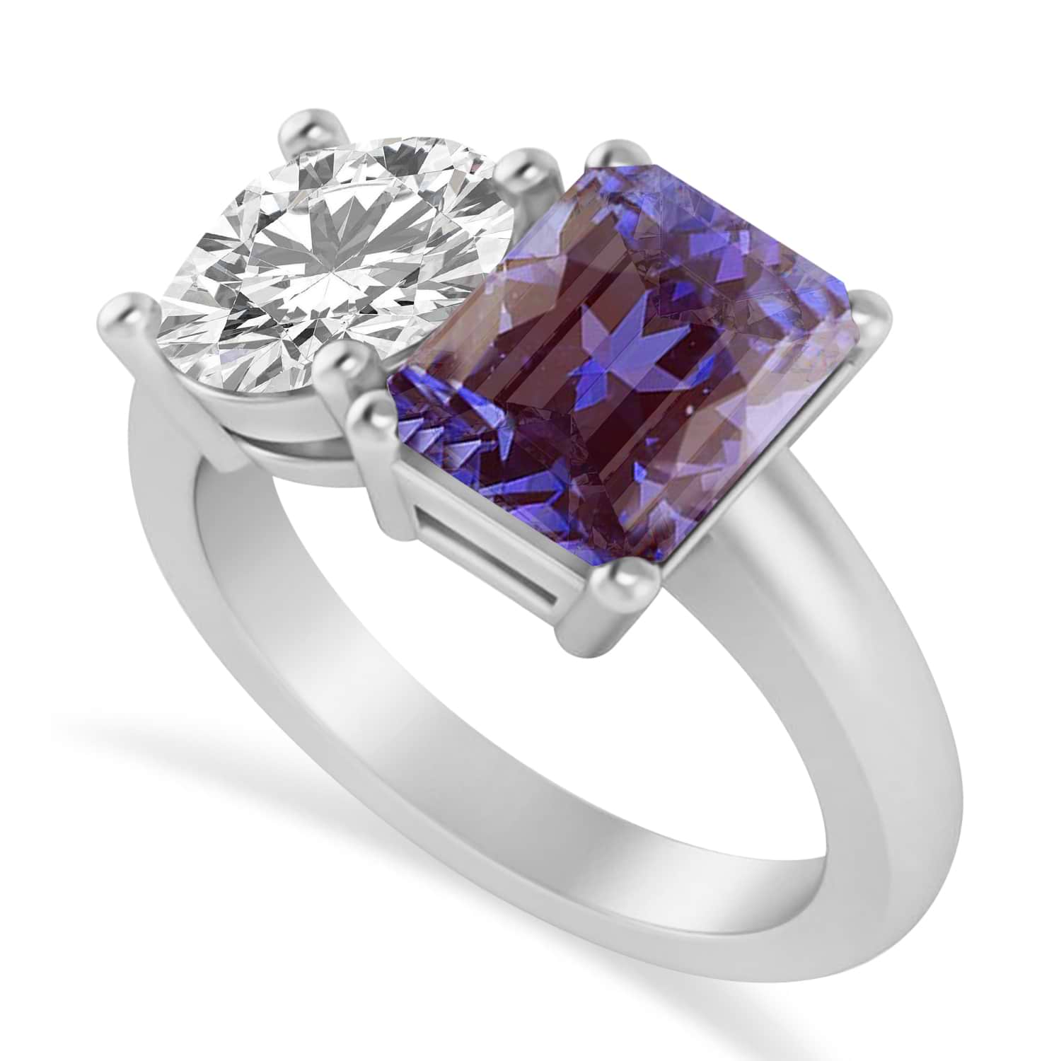 925 Silver Color Change Alexandrite Ring