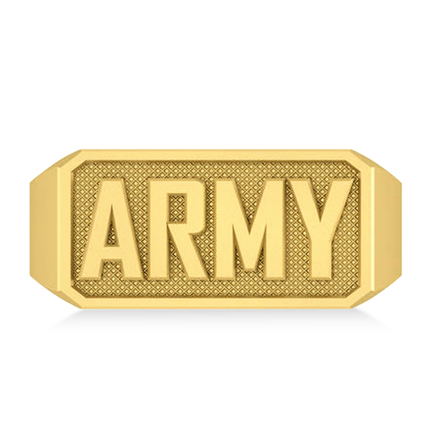 United States Army Men's Signet Fashion Ring 14k Yellow Gold