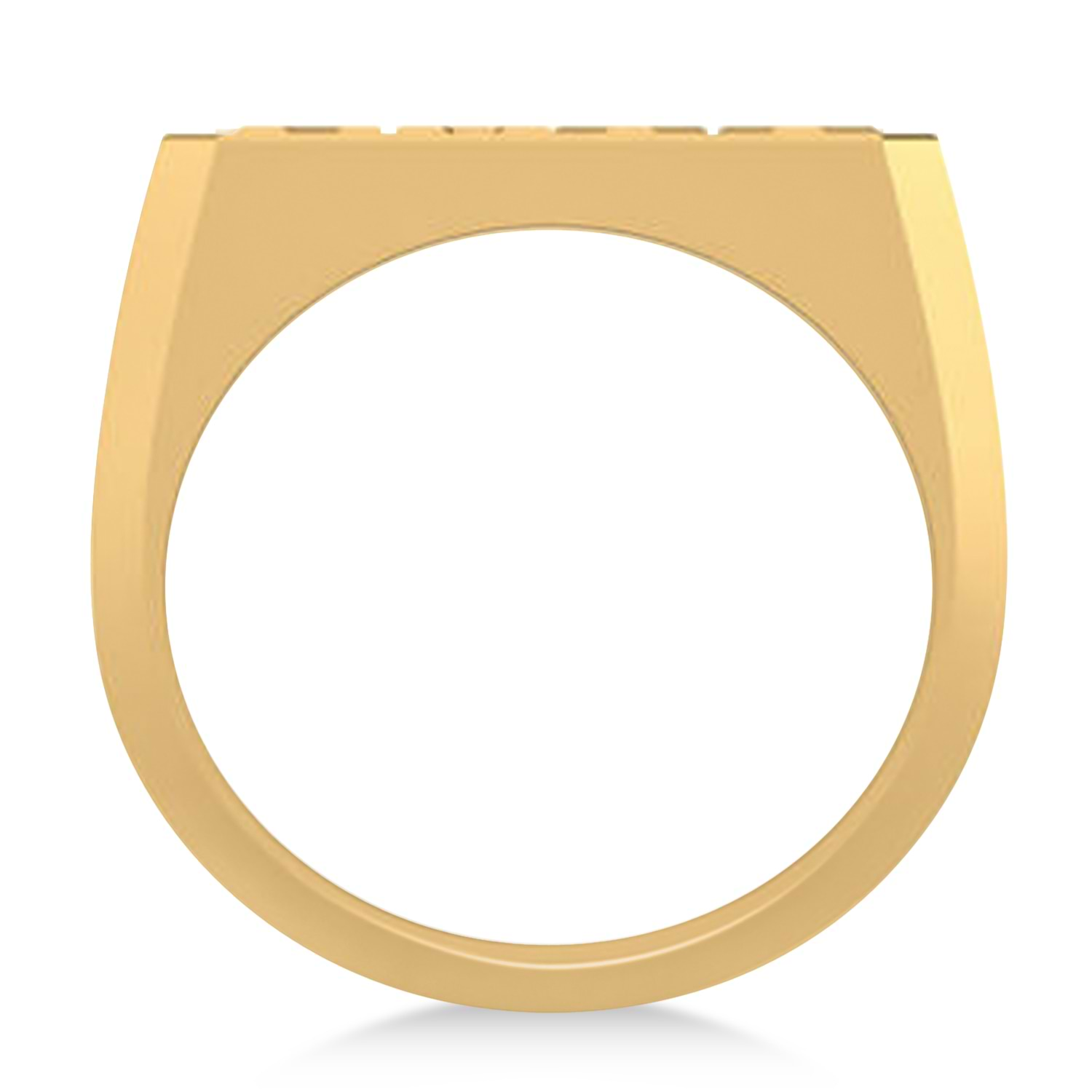 United States Navy Men's Signet Fashion Ring 14k Yellow Gold