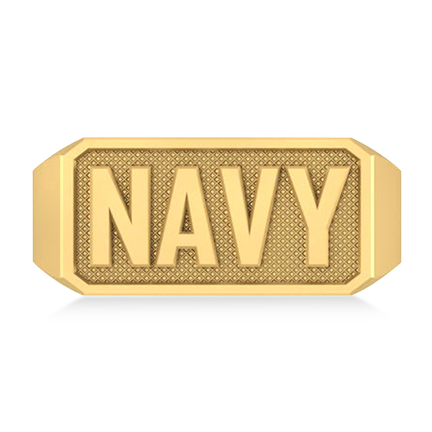 United States Navy Men's Signet Fashion Ring 14k Yellow Gold