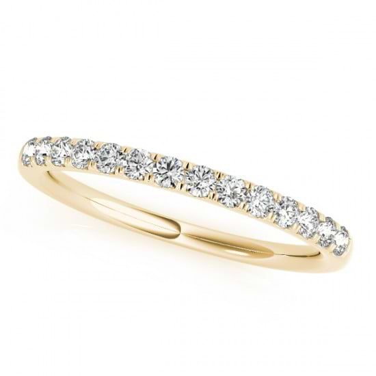 Diamond Wedding Ring Band 14k Yellow Gold (0.23ct)