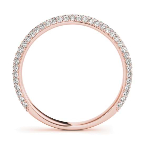 Diamond Accented Bridal Set Setting 14K Rose Gold (1.02ct)