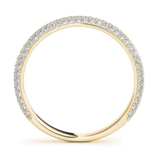 Diamond Accented Bridal Set Setting 14K Yellow Gold (1.02ct)