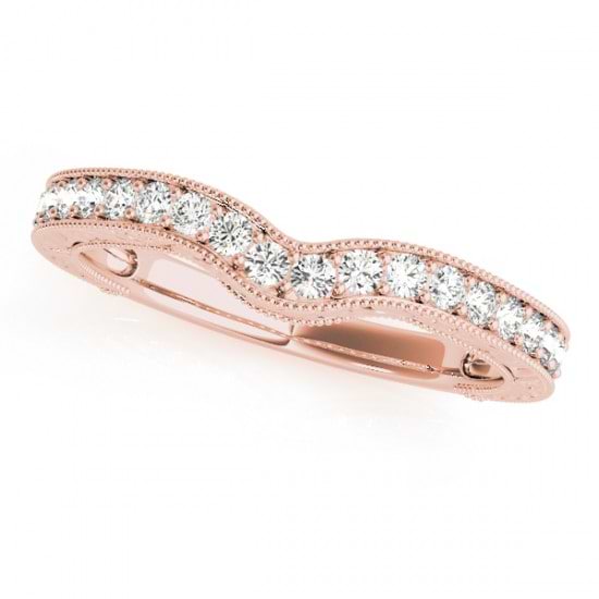 Vintage Diamond Engagement Ring Bridal Set 18k Rose Gold (2.50ct)