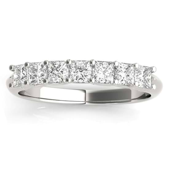Lab Grown Diamond Princess cut Bridal Set Ring 14k White Gold (1.30ct)