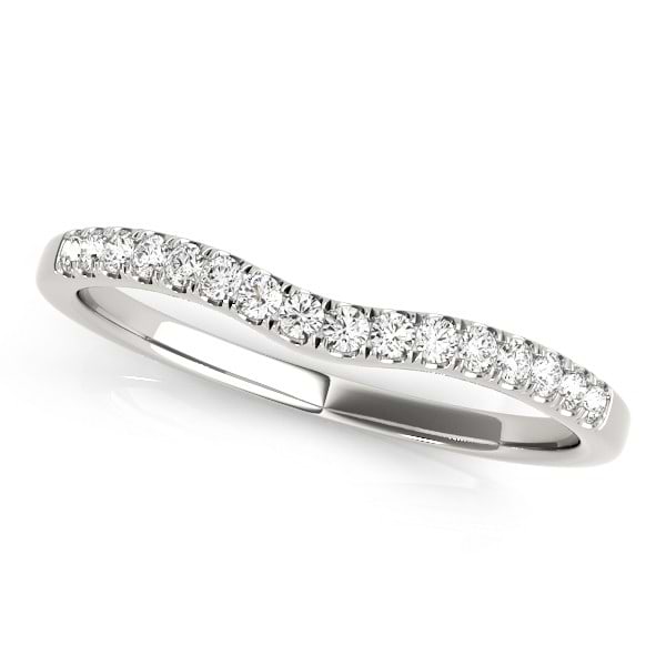 Diamond & Blue Sapphire Three Stone Bridal Set Ring Setting Platinum (0.55ct)