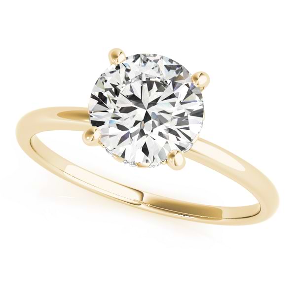 Diamond Solitaire Engagement Ring 18k Yellow Gold (1.07ct)