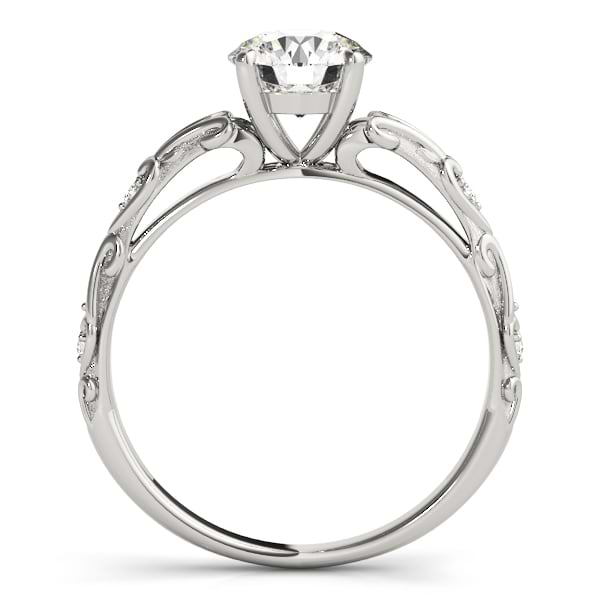 Diamond Antique Style Bridal Set 18k White Gold (0.07ct)