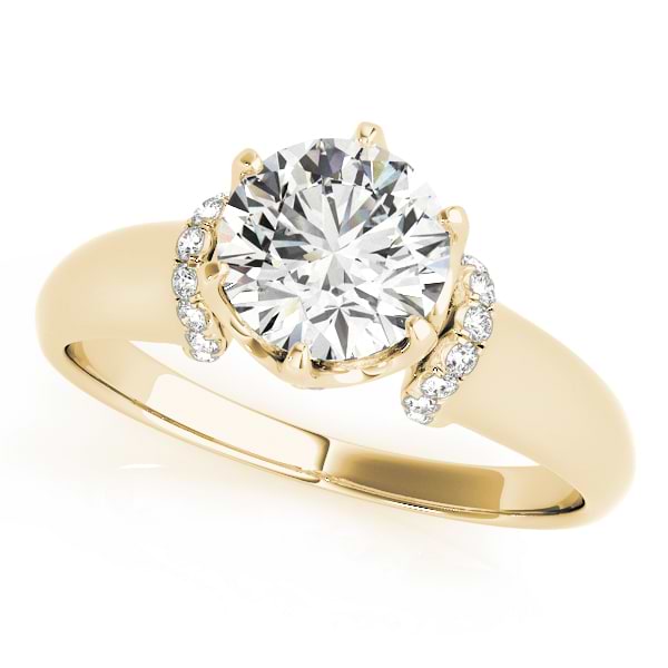 Diamond 6-Prong Solitaire Engagement Ring 14k Yellow Gold (1.15ct)