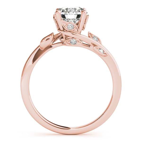 Bypass Floral Diamond Engagement Ring 14k Rose Gold (1.00ct)