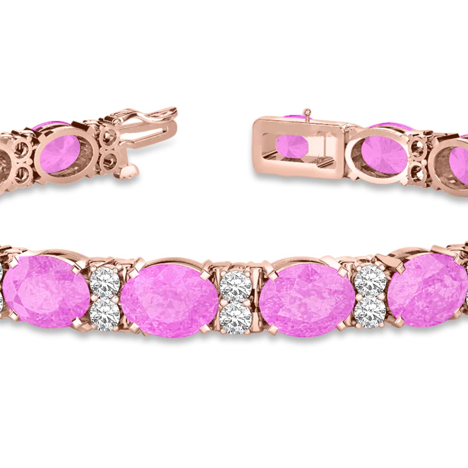Pink Sapphire Tennis Bracelet 14kYG – Andrea Montgomery Designs