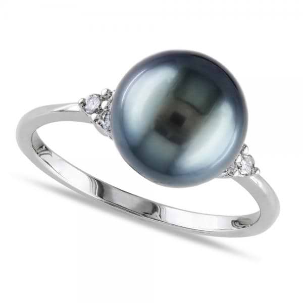 Tahitian South Sea Pearl & Diamond Sia Ring - Pearls of Joy