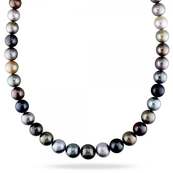 South Sea & Tahitian Cultured Pearl Strand Necklace 18" 10-12.5mm