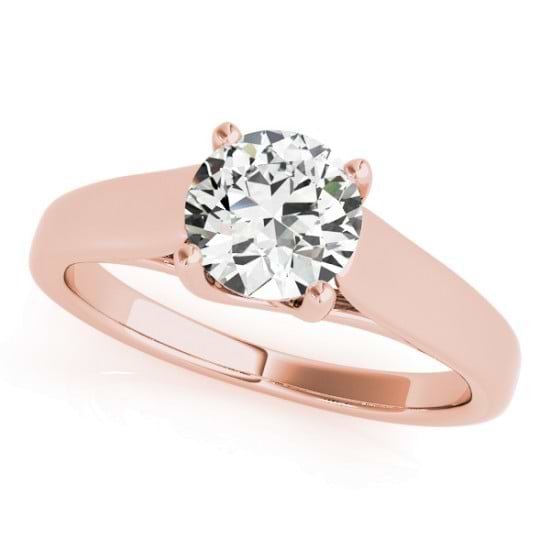 Diamond Solitaire Engagement Ring 14k Rose Gold (1.00ct)