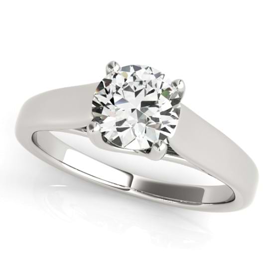 Diamond Solitaire Engagement Ring 14k White Gold (1.00ct)