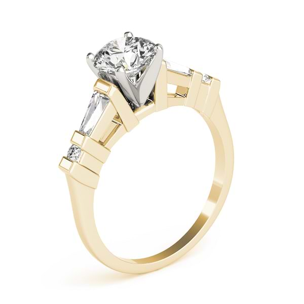 Diamond Tapered Baguette Engagement Ring 14k Yellow Gold (0.33ct)