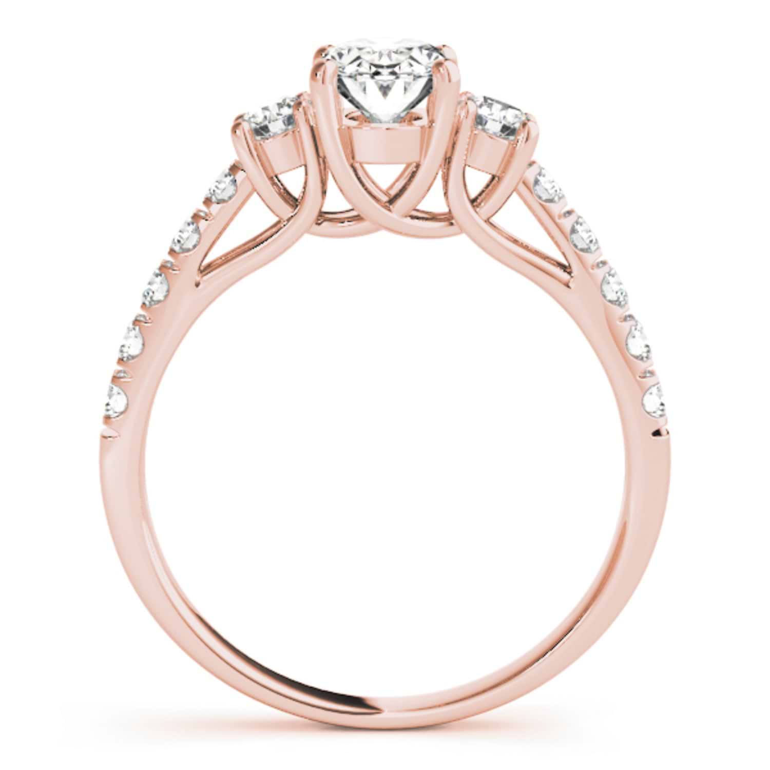 Oval Cut Diamond Engagement Ring 14k Rose Gold (1.40ct)