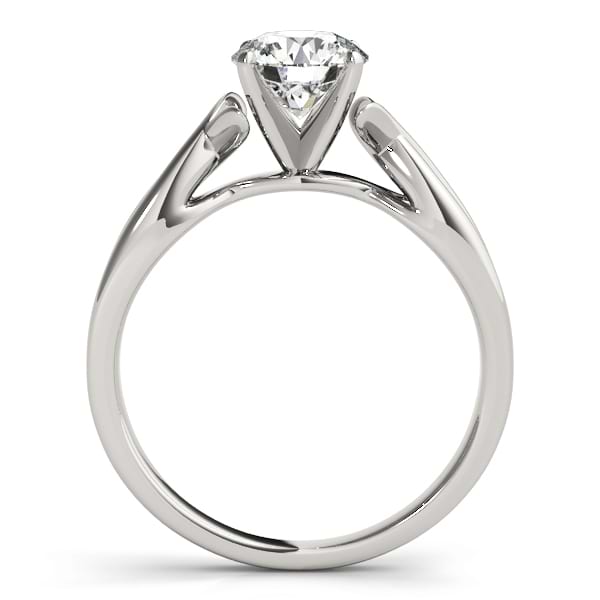 Solitaire Bypass Diamond Engagement Ring Platinum (1.00ct)