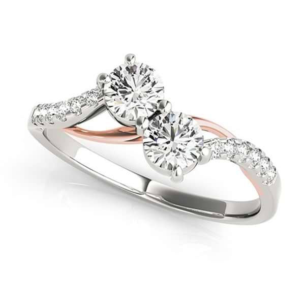 2.19TDW Baguette&Round Cut Diamond Ring White Gold Two Diamond Setting  Cvd/Hpht Diamond Lab Stone at Rs 76360 | हीरे की सगाई की अंगूठी in Surat |  ID: 2851968223697