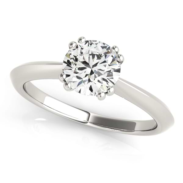 Diamond Solitaire 8 Prong Engagement Ring Platinum (1.00ct)
