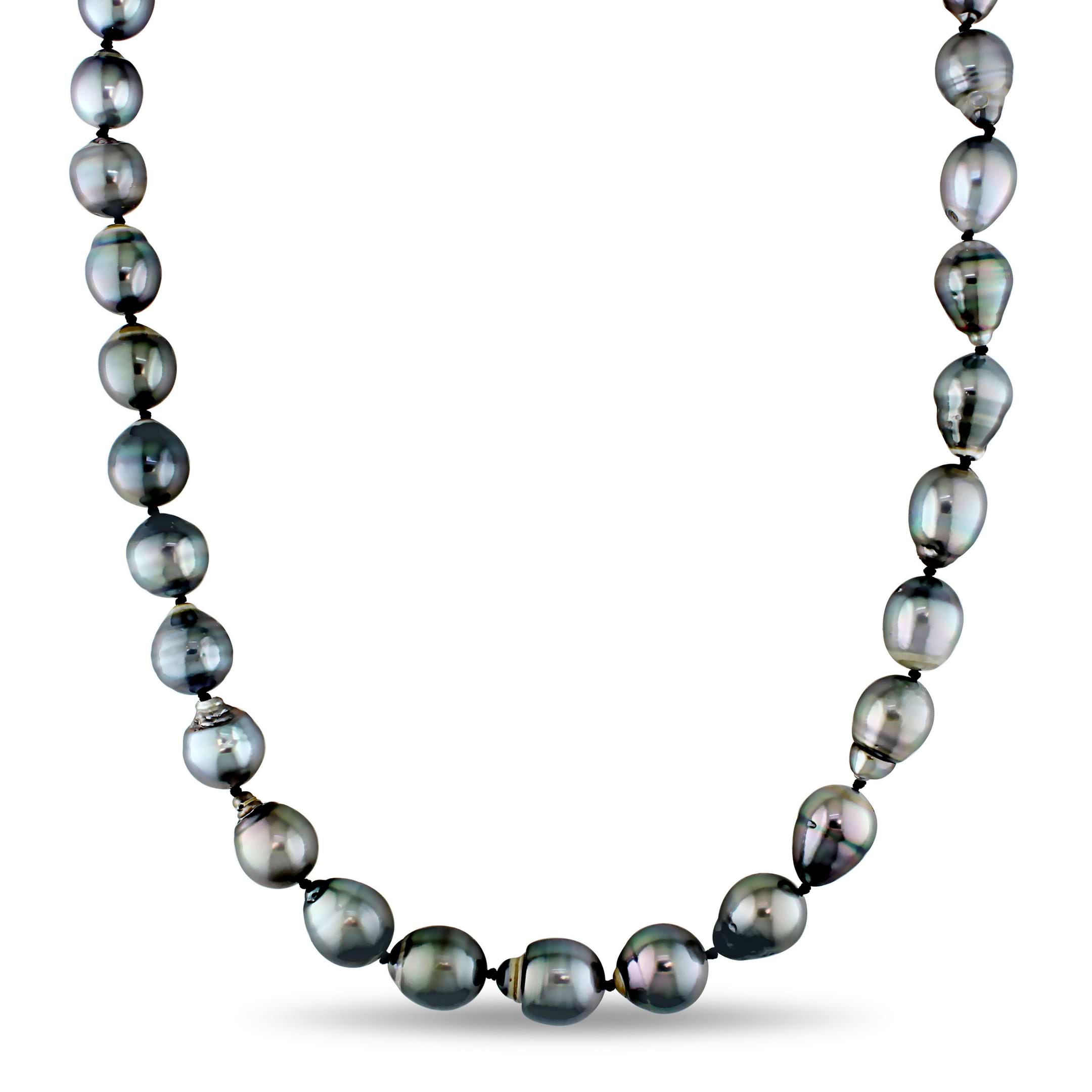 Graduated Baroque Tahitian Pearl Strand Necklace (8-11mm)