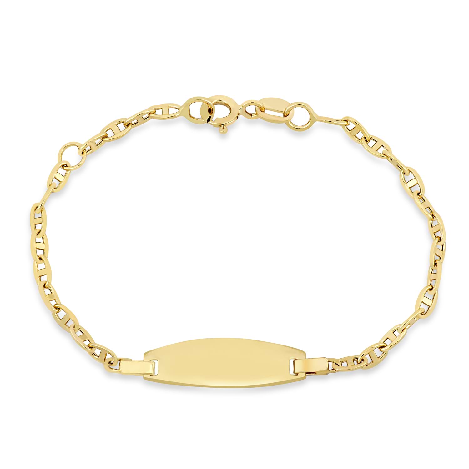 Mariner Link ID Bracelet 18k Yellow Gold