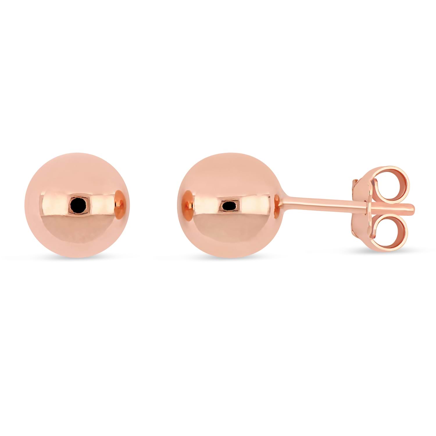 Small Ball Earrings 18k Rose Gold