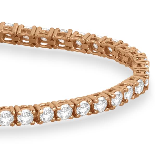 Eternity Lab Grown Diamond Tennis Bracelet 14k Rose Gold (5.51ct)