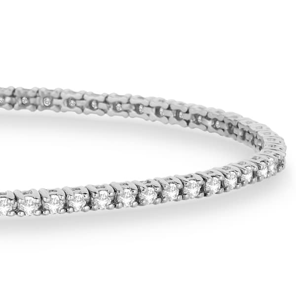 Eternity Lab Grown Diamond Tennis Bracelet 14k White Gold (1.00ct)