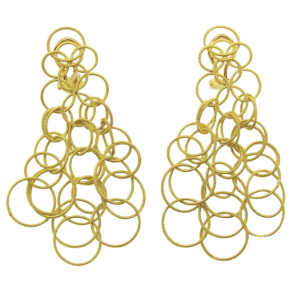 Buccellati Hawaiian Dangle Earrings in 18k Yellow Gold