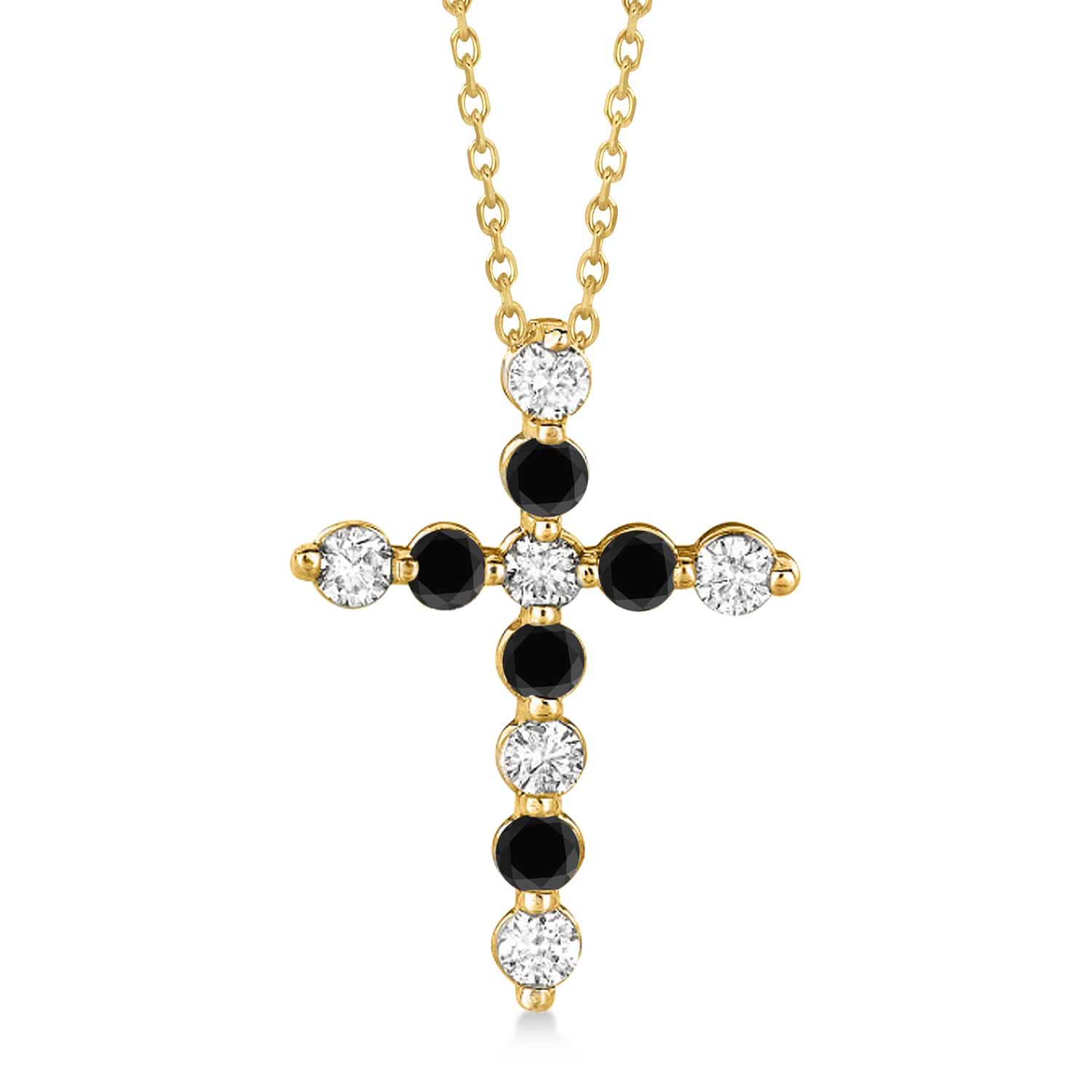 Black Diamond FINE JEWELRY 1/10 CT. T.W. White and Color-Enhanced Cross  Pendant Necklace | Diamond cross pendants, Cross necklace silver, Cross  jewelry