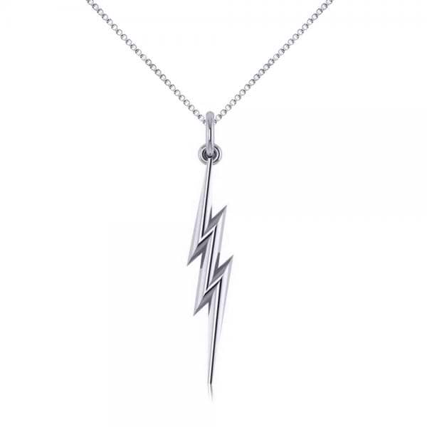 Thunder Bolt Necklace (Silver) – Kreate