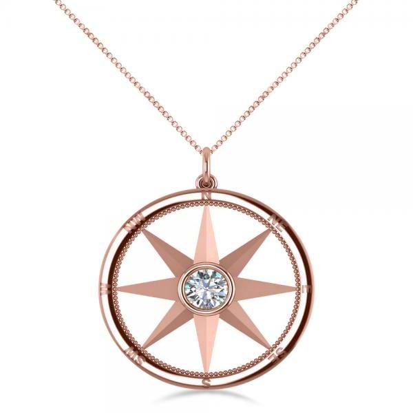 COMPASS NECKLACE - 14K SOLID GOLD – Daixa Somed