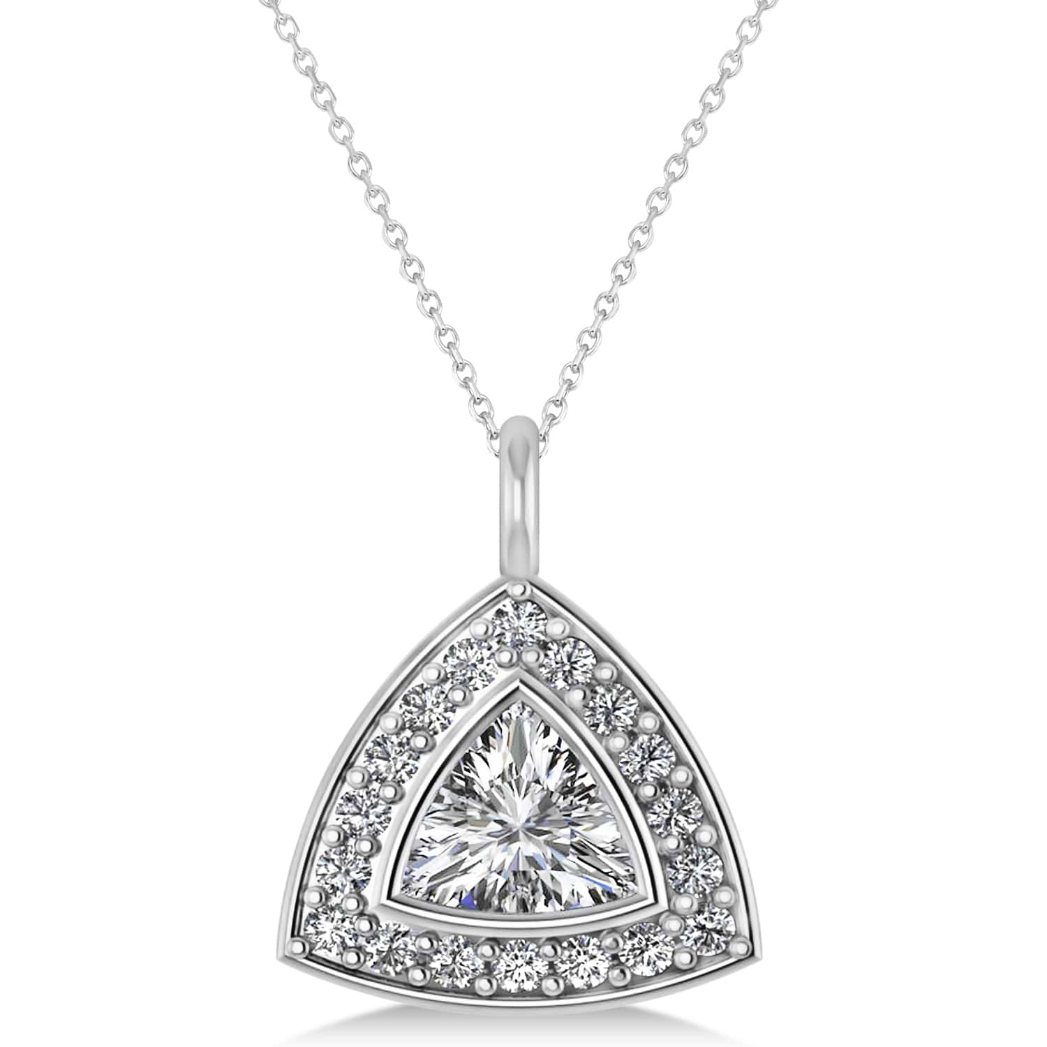 Vega Trillion Cut Diamond Pendant Necklace – Lily Flo Jewellery